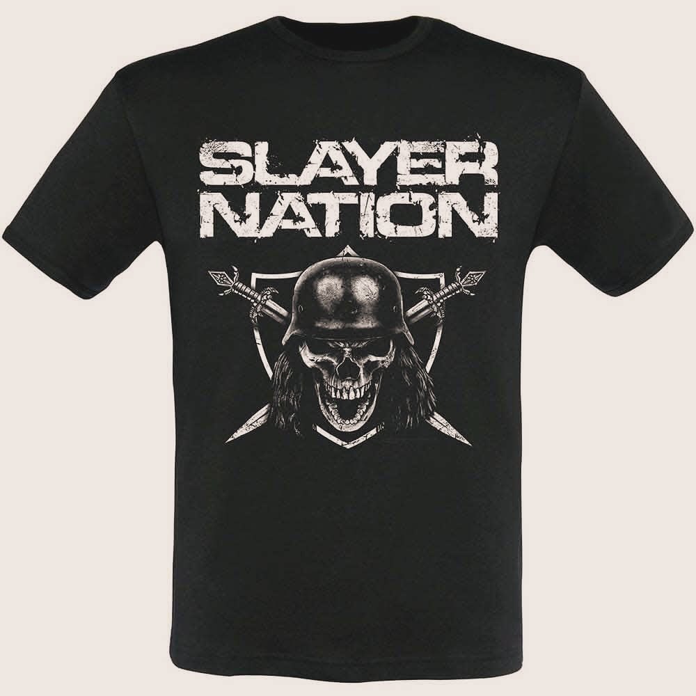 Slayer Unisex T-Shirt: Slayer Nation 2015 Dates (Ex-Tour & Back