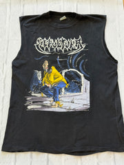 Rare 1989 Vintage Sepultura Escape to the Void cut off t shirt