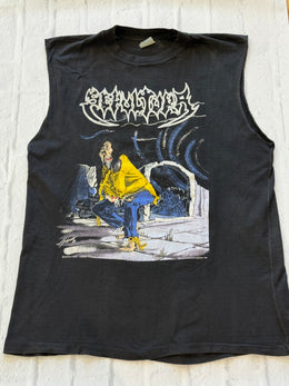 Rare 1989 Vintage Sepultura Escape to the Void cut off t shirt