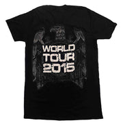 Slayer Unisex T-Shirt: Slayer Nation 2015 Dates (Ex-Tour & Back Print) (Medium)