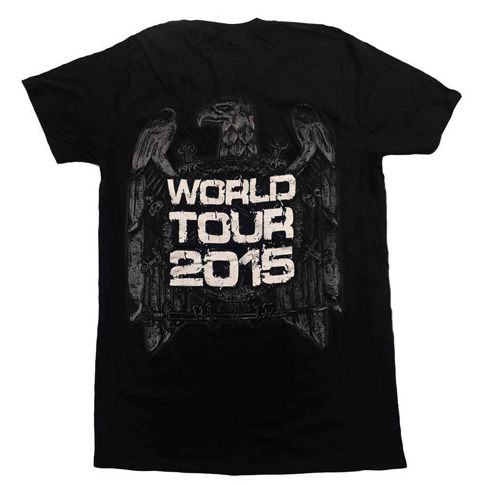 Slayer Unisex T-Shirt: Slayer Nation 2015 Dates (Ex-Tour & Back
