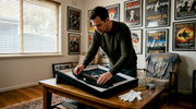 Collector frames vintage tour shirt display