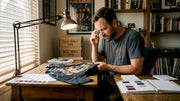 Collector examines 1990s band shirt fabric details