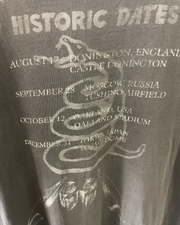 RARE Metallica Black Album Tour Shirt Europe 1991 Medium