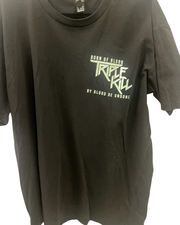 Triple Kill Australian Band Born of Blood By Blood Be Undone Shirt (L)