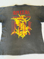 RARE Sepultura 1992 Tour Shirt. Third world posse Europe and UK.