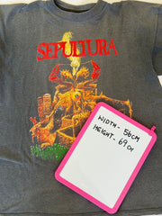 RARE Sepultura 1992 Tour Shirt. Third world posse Europe and UK.