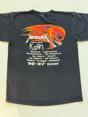 RARE Metallica 1996 tour shirt with Korn