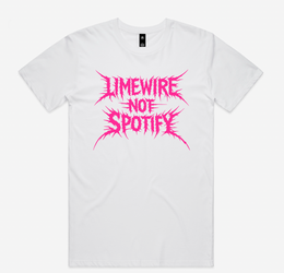Limewire not Spotify Dad Joke T Shirt