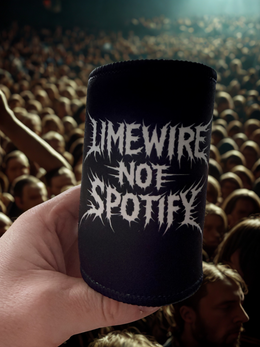 Limewire not Spotify stubby holder