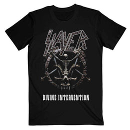 Slayer Unisex T-Shirt: Divine Intervention 2014 Dates (Ex-Tour & Back Print) (Large)