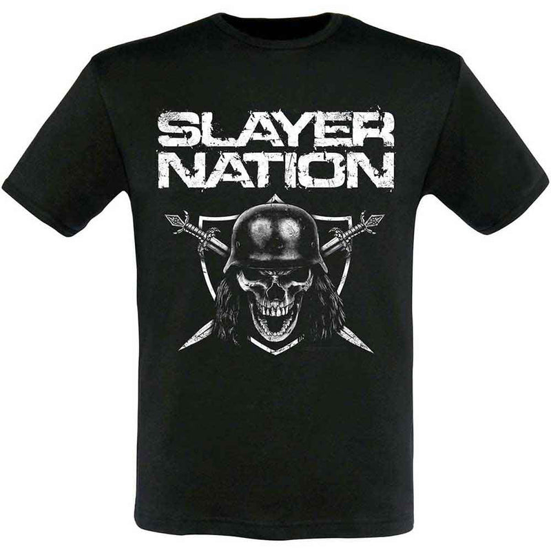 Slayer Unisex T-Shirt: Slayer Nation 2015 Dates (Ex-Tour & Back